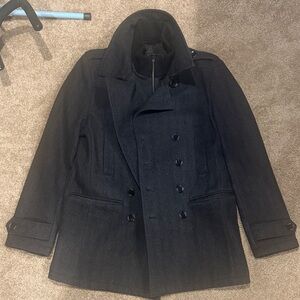 7 Diamonds Charcoal Double-Breasted Pea Coat
